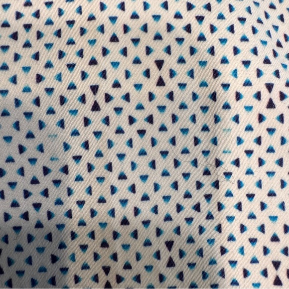 Robert Graham Shirt Mens Sz XL Blue & White Tiny Check Tailored Fit Flip Cuff - Picture 5 of 12